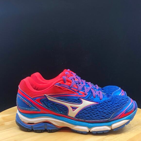 Mizuno Womens Wave Inspire 13 410878 4V13 Blue Pink Running Shoes Size 8 D - Picture 5 of 8